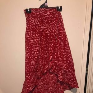 Red skirt